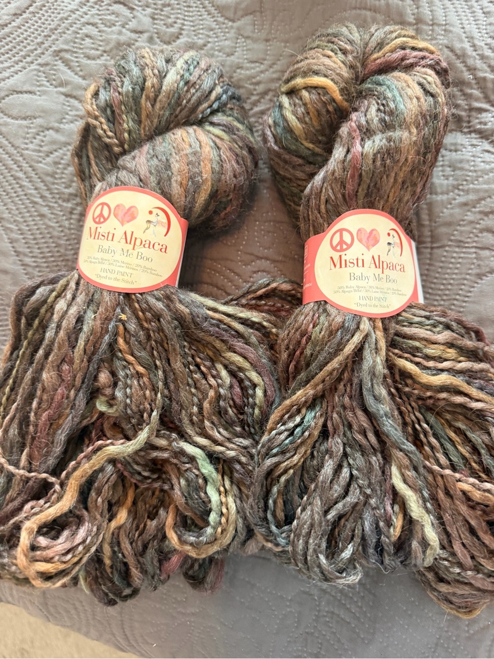 Misti Alpaca Baby Me Boo Multicolor Alpaca Yarn - Soft Hand-Dyed Wool